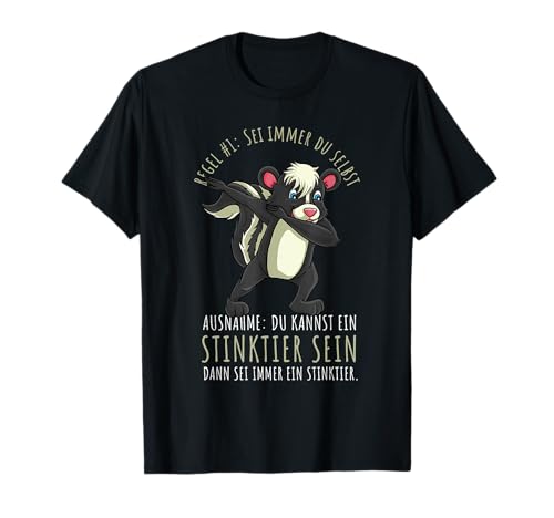 Sei Immer Du Selbst Lustiges Kinder Stinktier T-Shirt von Sei Immer Du Selbst Lustiges Kinder Stinktier