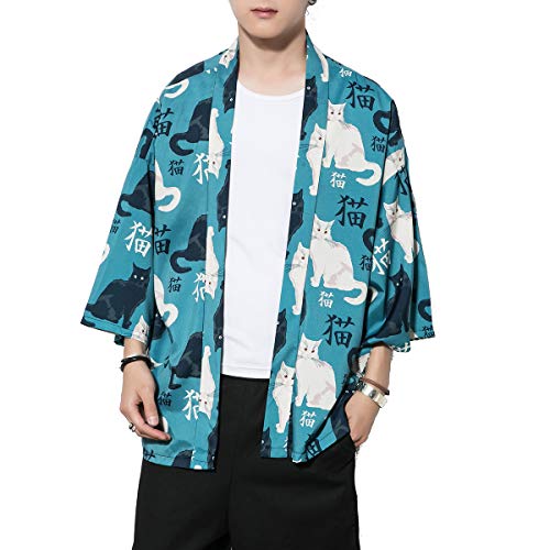 Seidarise Herren Haori Jacke Kimono Cardigan Yukata Noragi - - Mittel von Seidarise