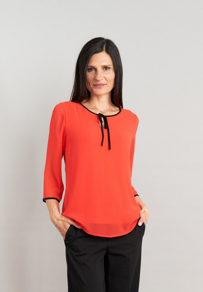 Seidel Moden Chiffonbluse 3/4 -Arm mit transparenten Ärmeln und MADE IN GERMANY von Seidel Moden