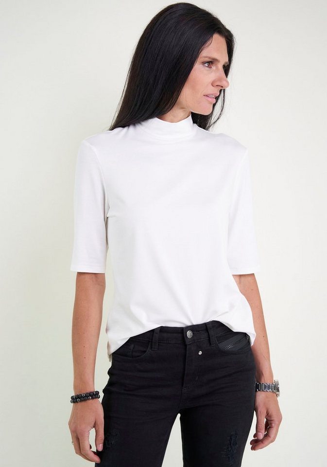 Seidel Moden Stehkragenshirt im hüftlangen Schnitt, MADE IN GERMANY von Seidel Moden