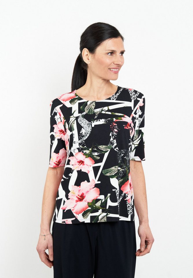 Seidel Moden T-Shirt Sommershirt mit floralem Muster - MADE IN GERMANY von Seidel Moden