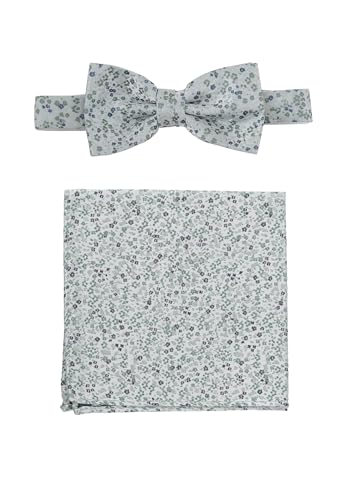 Set Fliege + Tuch Flower - Mint von Seidenfalter