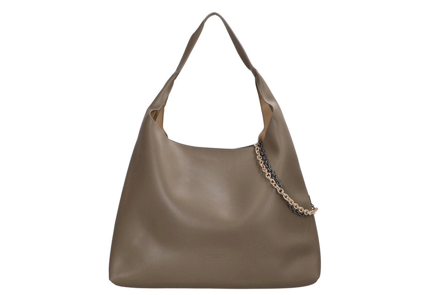 Seidenfelt Manufaktur Handtasche Lainio Hobo - Schultertasche 47 cm (grey) von Seidenfelt Manufaktur