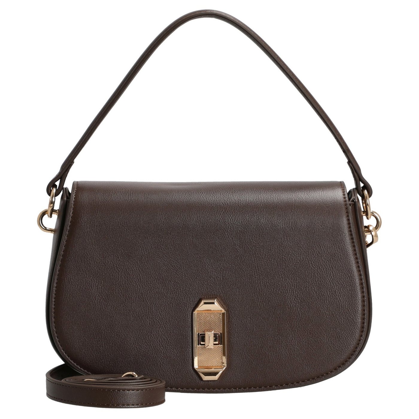 Seidenfelt Manufaktur Umhängetasche Eiby - Schultertasche 24 cm (dark chocolate) von Seidenfelt Manufaktur