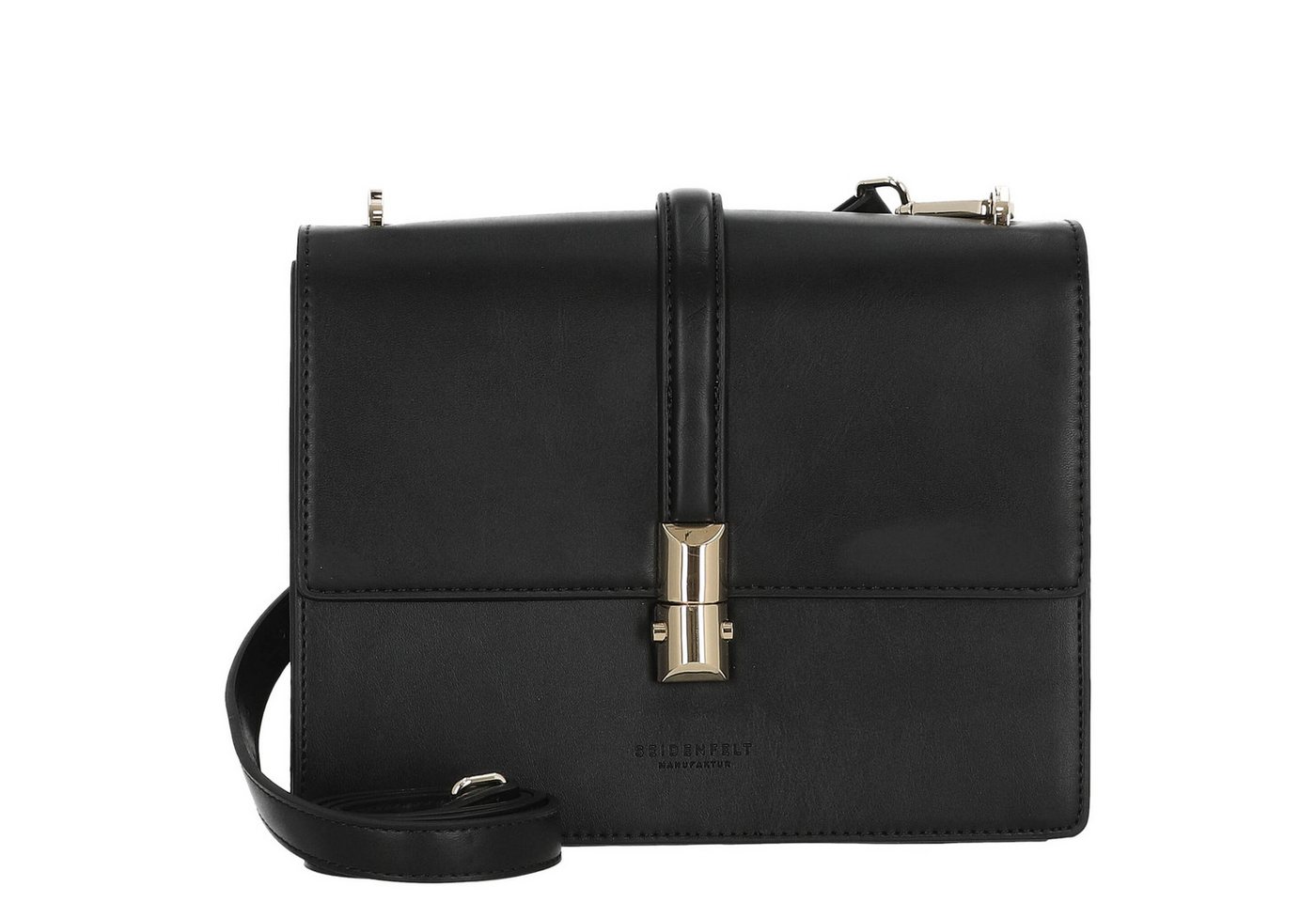 Seidenfelt Manufaktur Umhängetasche Lilla Ro Boxy - Umhängetasche 24 cm (black/gold) von Seidenfelt Manufaktur