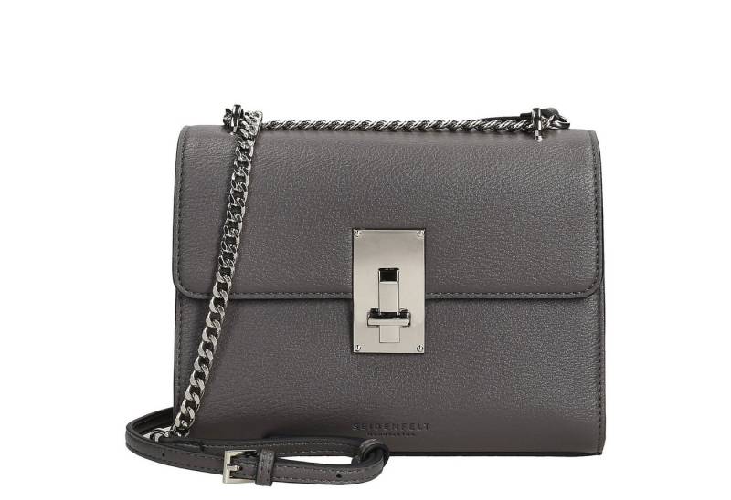 Seidenfelt Manufaktur Umhängetasche Linsell Crossbody - Schultertasche 20 cm (anthracite) von Seidenfelt Manufaktur