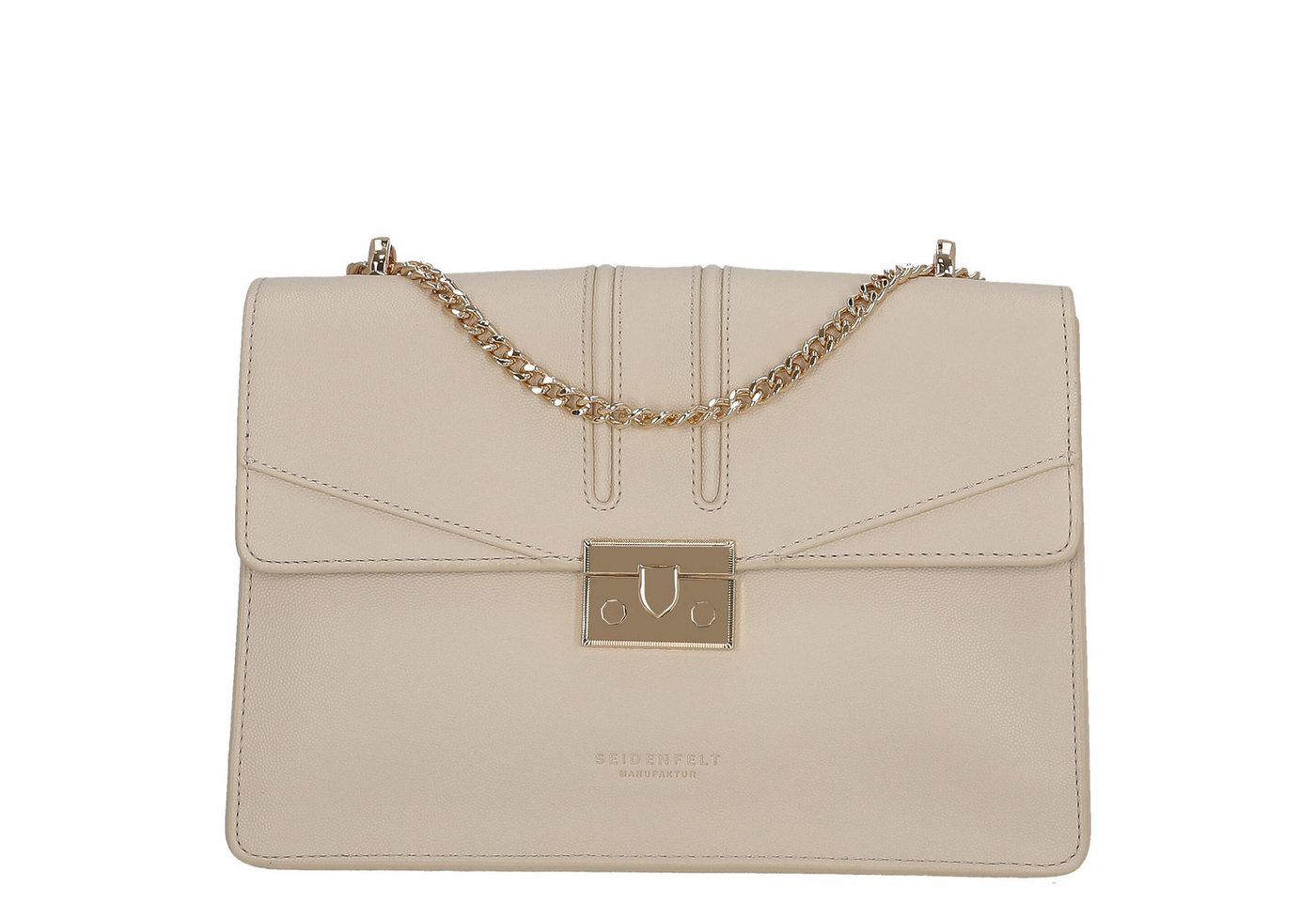 Seidenfelt Manufaktur Umhängetasche Roros Big - Schultertasche 28 cm (tofu beige) von Seidenfelt Manufaktur