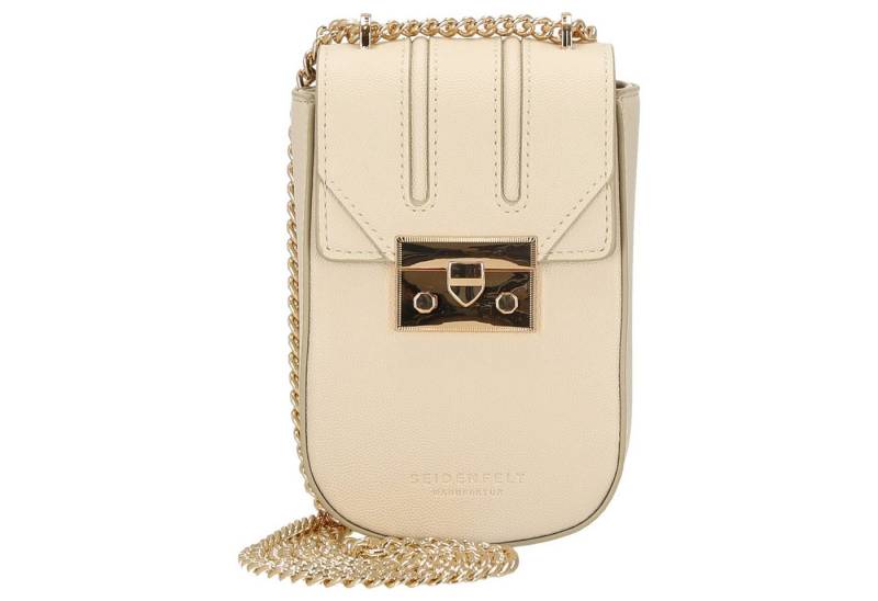 Seidenfelt Manufaktur Umhängetasche Roros Mobile - Umhängetasche 18 cm (beige/gold) von Seidenfelt Manufaktur