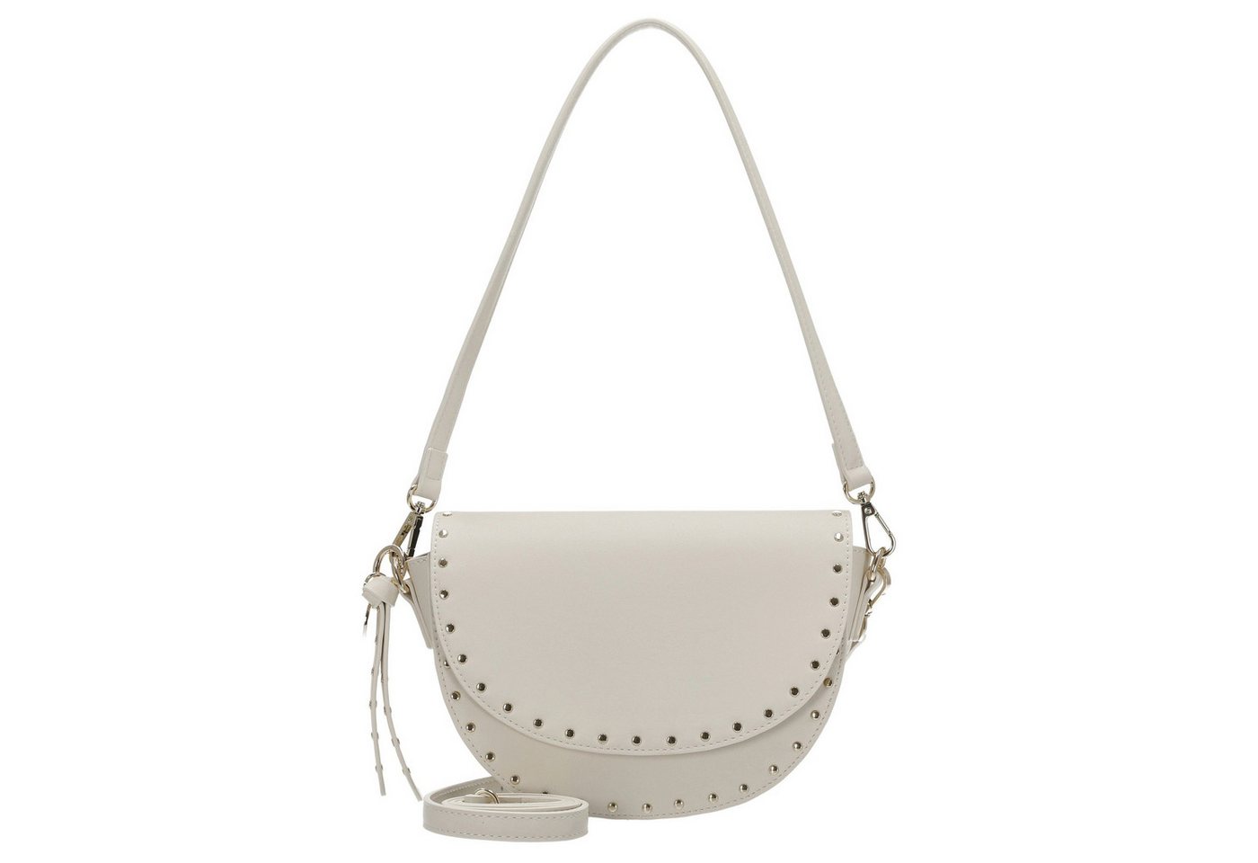 Seidenfelt Manufaktur Umhängetasche Senja Saddle - Schultertasche 22 cm (beige) von Seidenfelt Manufaktur