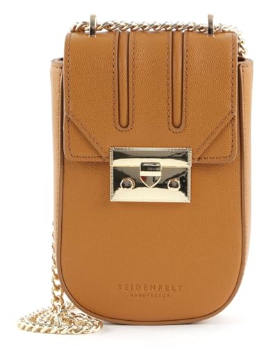 Seidenfelt Roros Mobile - Umhängetasche 18 cm honey von SEIDENFELT MANUFAKTUR