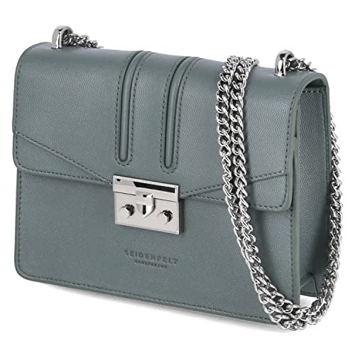 Seidenfelt Roros - Schultertasche 21 cm dusty blue von SEIDENFELT MANUFAKTUR