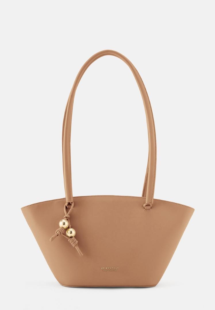 Seidenfelt - Cityshopper Arvaja Midi Tulip Shopper Toffee Beige von Seidenfelt