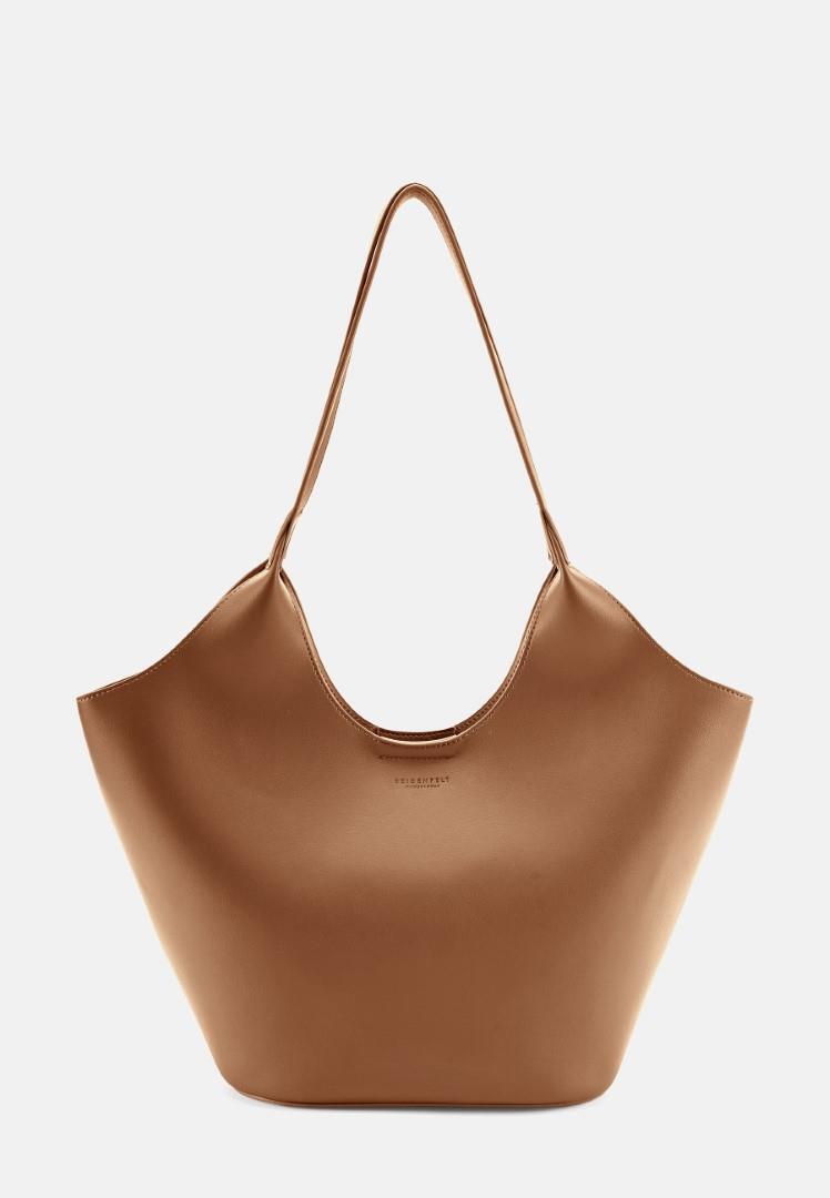 Seidenfelt - Cityshopper Nelma Tulip Shopper Toffee Beige von Seidenfelt