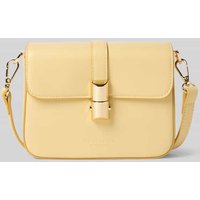 Seidenfelt Handtasche mit Klickverschluss Modell 'LILLA' in Hellgelb, Größe 1 von Seidenfelt