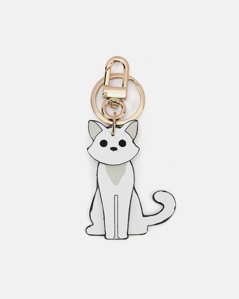 Seidenfelt - Schlüsselanhänger My Cat Bright White Weiß von Seidenfelt