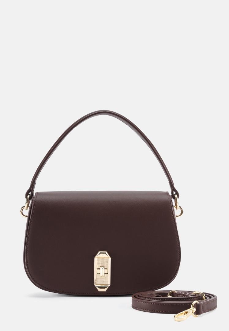 Seidenfelt - Üb-Handtasche Eiby Shoulderbag Dark Chocolate Dunkelbraun von Seidenfelt