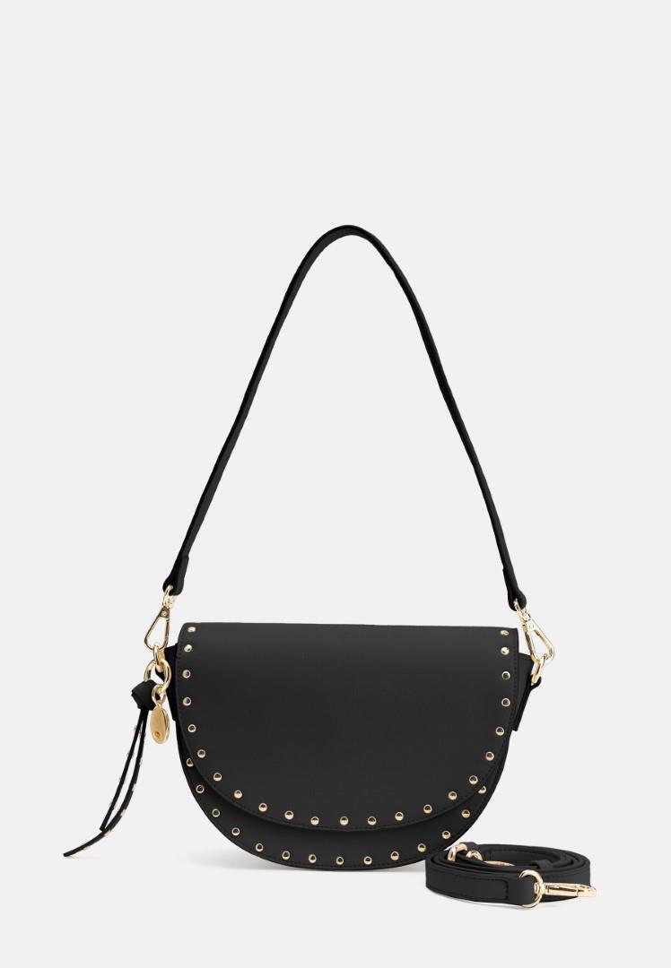 Seidenfelt - Üb-Handtasche Senja Saddle Black Schwarz von Seidenfelt