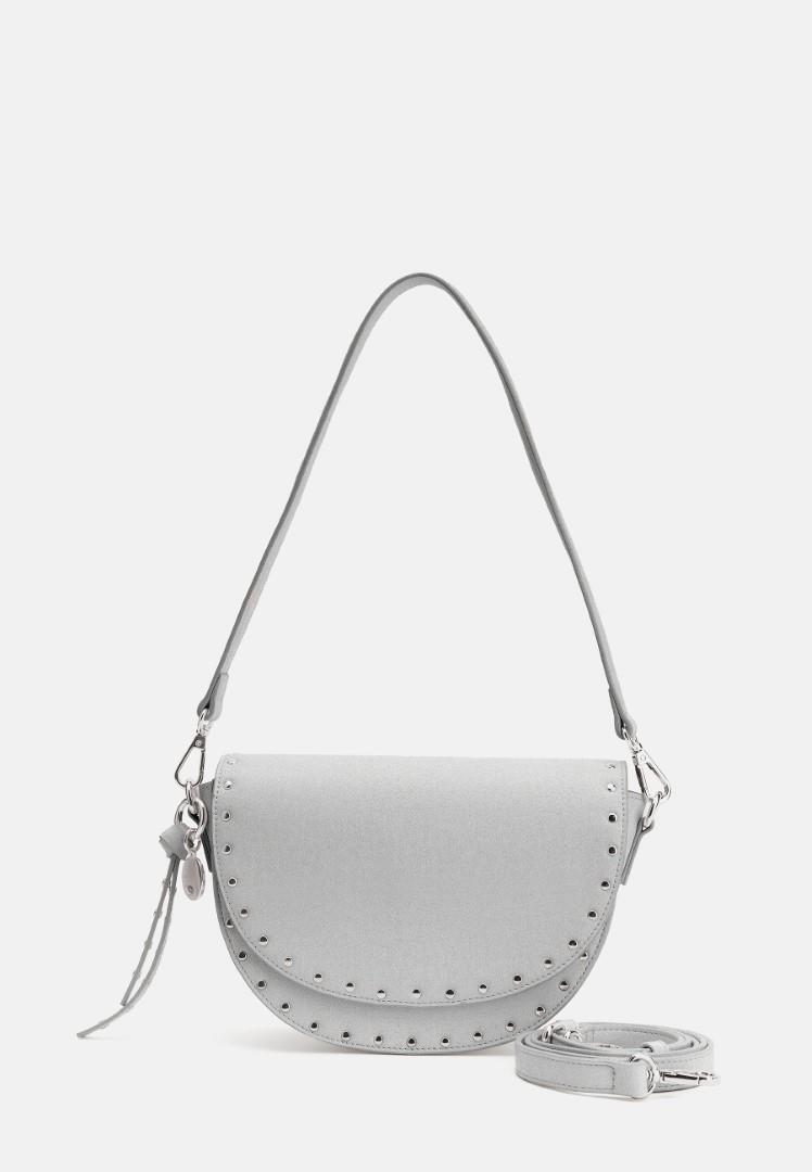 Seidenfelt - Üb-Handtasche Senja Saddle Silver Silber von Seidenfelt