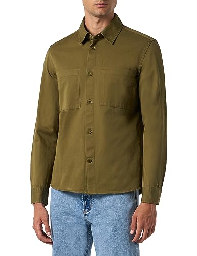 Seidensticker Studio Unisex Regular Fit Langarm Overshirt Hemd, Dunkelgrün, M von Seidensticker Studio