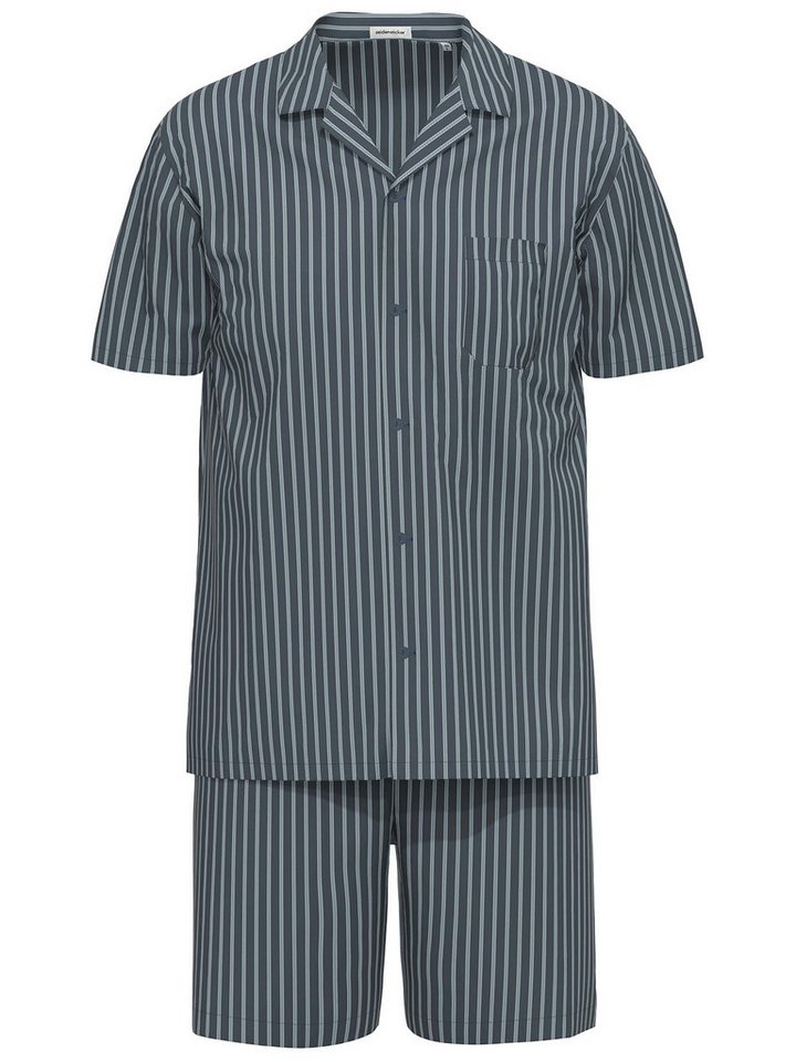 Seidensticker schwarze Rose Pyjama Herren Schlafanzug kurz (Stück, 1 tlg) von Seidensticker schwarze Rose