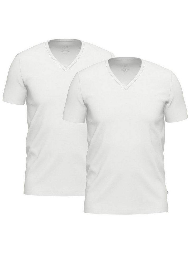 Seidensticker schwarze Rose Unterziehshirt 2er Pack Herren T-Shirt 1/2 Arm (Spar-Set, 2-St) keine/nicht relevant, Markenqualität, figurbetont, Uni, mit Baumwolle von Seidensticker schwarze Rose