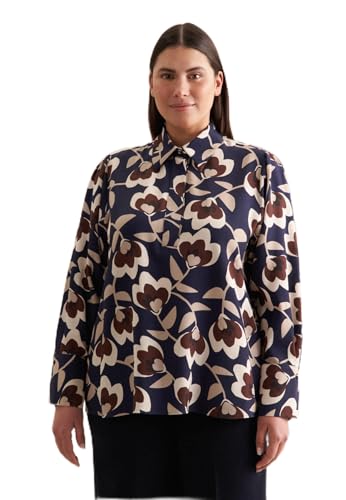 Seidensticker Curvy Damen Hemdbluse Langarm Hemdblusenkragen 100% Viskose von Seidensticker