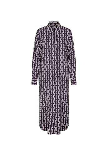 Seidensticker Curvy Damen Kleid Langarm Hemdblusenkragen 100% Viskose von Seidensticker