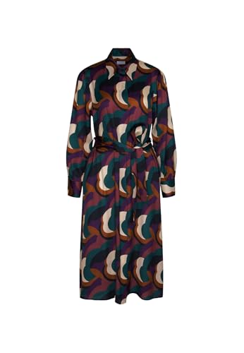Seidensticker Curvy Damen Kleid Langarm Hemdblusenkragen 100% Viskose von Seidensticker