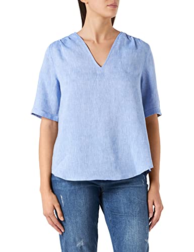 Seidensticker Damen 132555-18 Bluse, Blau, 38 von Seidensticker