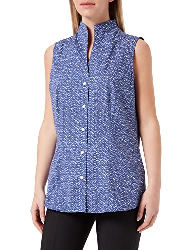 Seidensticker Damen 132592-16 Bluse, Dunkelblau, 36 von Seidensticker