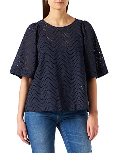 Seidensticker Damen 133071-19 Bluse, Blau, 40 von Seidensticker