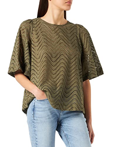 Seidensticker Damen 133071-19 Bluse, Grün, 36 von Seidensticker