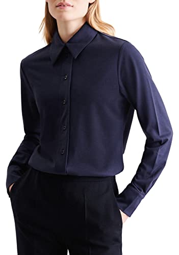 Seidensticker Damen Bluse - City Bluse - Hemdbluse - Regular Fit - Langarm - Uni - Stretch,COLOR:19, Grösse 40 von Seidensticker