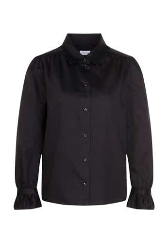 Seidensticker Damen Regular Fit Langarm Bluse, Schwarz, 42 von Seidensticker