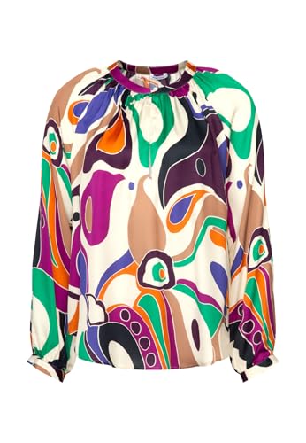 Seidensticker Damen Bluse - Fashion Bluse - Regular Fit – Stehkragen - Langarm – 100% Viskose von Seidensticker