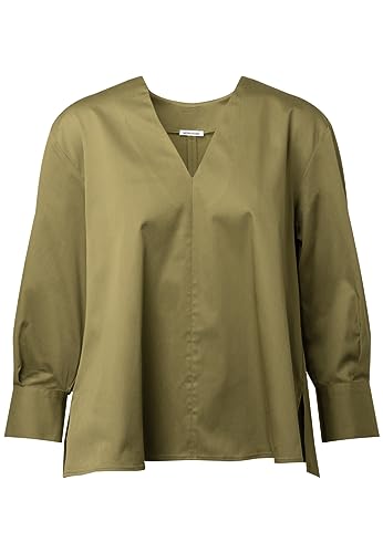 Seidensticker Damen Bluse - Fashion Bluse - Regular Fit – V-Ausschnitt - Langarm – Baumwollmischung von Seidensticker