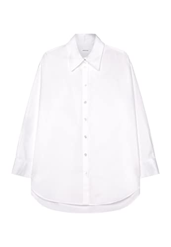 Seidensticker Damen Bluse - Fashion Bluse - Regular Fit - tailliert - Hemd Blusen Kragen - Bügelleicht - Langarm,Weiß,36 von Seidensticker