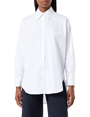 Seidensticker Damen Bluse - Fashion Bluse - Regular Fit - tailliert- Hemd Blusen Kragen - Bügelleicht - Langarm,Weiß,42 von Seidensticker