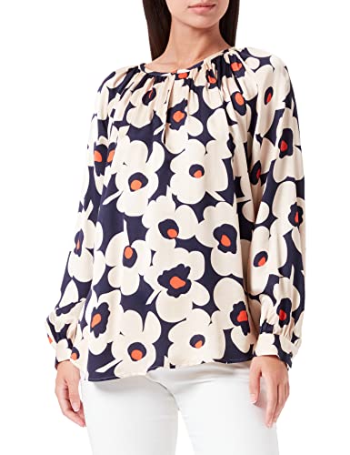 Seidensticker Damen Bluse - Fashion Bluse - Regular Fit - tailliert - Stretch - Hemd Blusen Kragen - Bügelleicht - Langarm,Elfenbein,40 von Seidensticker