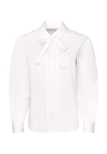 Seidensticker Damen Bluse - Fashion Bluse mit Schluppe - Regular Fit – Hemdblusenkragen - Langarm – 100% Baumwolle von Seidensticker