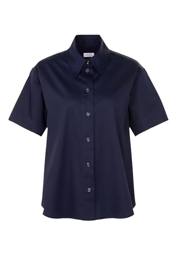 Seidensticker Damen Bluse - Hemdbluse - Regular Fit - Stretch - Hemdblusenkragen - Kurzarm von Seidensticker