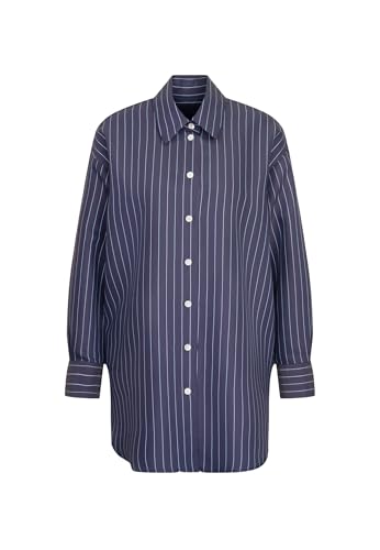 Seidensticker Damen Bluse - Longbluse - Oversized Fit - Bügelleicht - Hemdblusenkragen - Langarm von Seidensticker