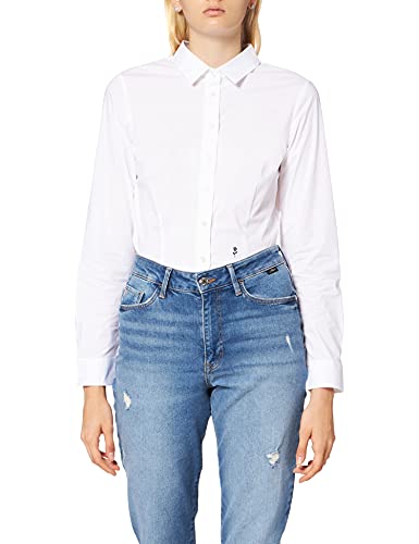 Seidensticker Damen Bluse - City Bluse - Hemdbluse - Slim Fit - Kurzarm - Uni - Stretch von Seidensticker