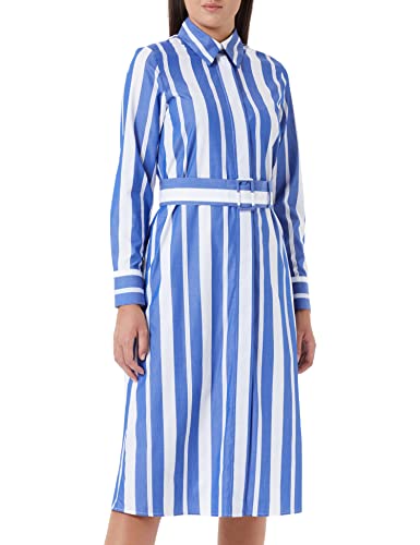 Seidensticker Damen Blusen Kleid - Fashion - Regular Fit - tailliert - Stretch - Bügelleicht – Langarm,Blau,42 von Seidensticker