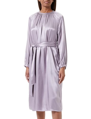 Seidensticker Damen Blusenkleid Midi - Blusenkleid mit Bindegürtel und Rundhals - Regular Fit - Langarm – 100% Viskose von Seidensticker