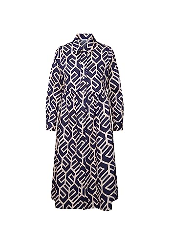 Seidensticker Damen Blusenkleid Midi - Blusenkleid mit Hemdblusenkragen - Regular Fit - Langarm – 100% Baumwolle von Seidensticker