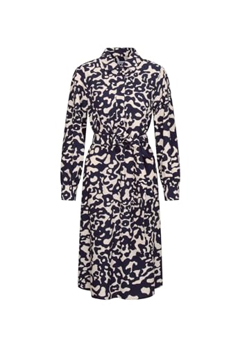 Seidensticker Damen Blusenkleid mit Bindegürtel Kleid, Marineblau, 46 Seidensticker Damen Blusenkleid mit Bindegürtel Kleid, Marineblau, 46 von Seidensticker