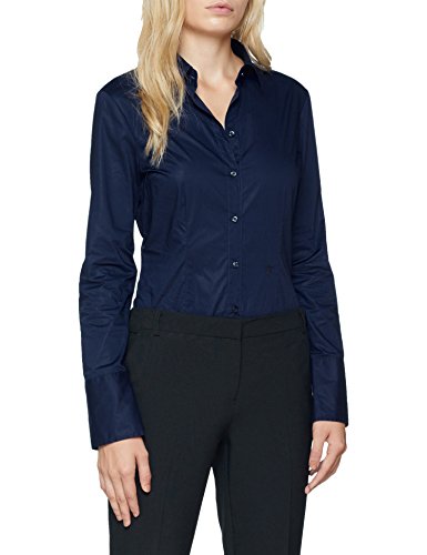 Seidensticker Damen Bluse - Hemdbluse - Bodybluse - Bügelfrei - Slim Fit - Langarm - Uni - Stretch von Seidensticker