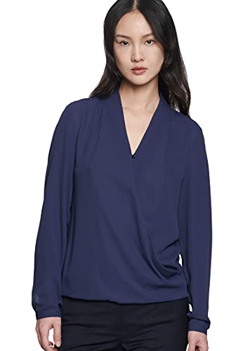 Seidensticker Damen Fashion 1/1-LANG-122645 Bluse, Blau (Blue 19), 40 von Seidensticker