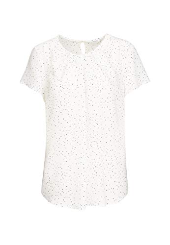 Seidensticker Damen Fashion Regular Fit-Kurzarm Viskose Bluse, Weiß, 34 von Seidensticker